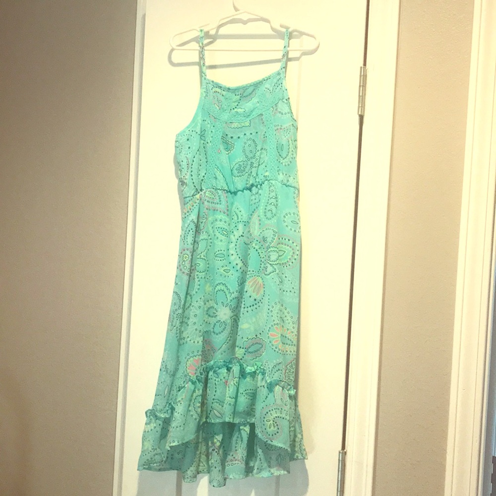 High Low Paisley Dress